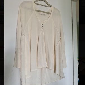 Free people Citrine textured top